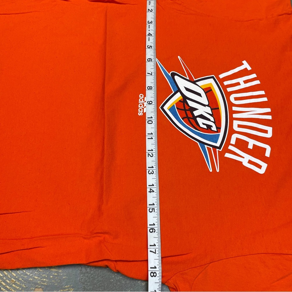 Adidas Oklahoma City Thunder Logo Shirt Medium B289A NBA Basketball - Picture 5 of 7